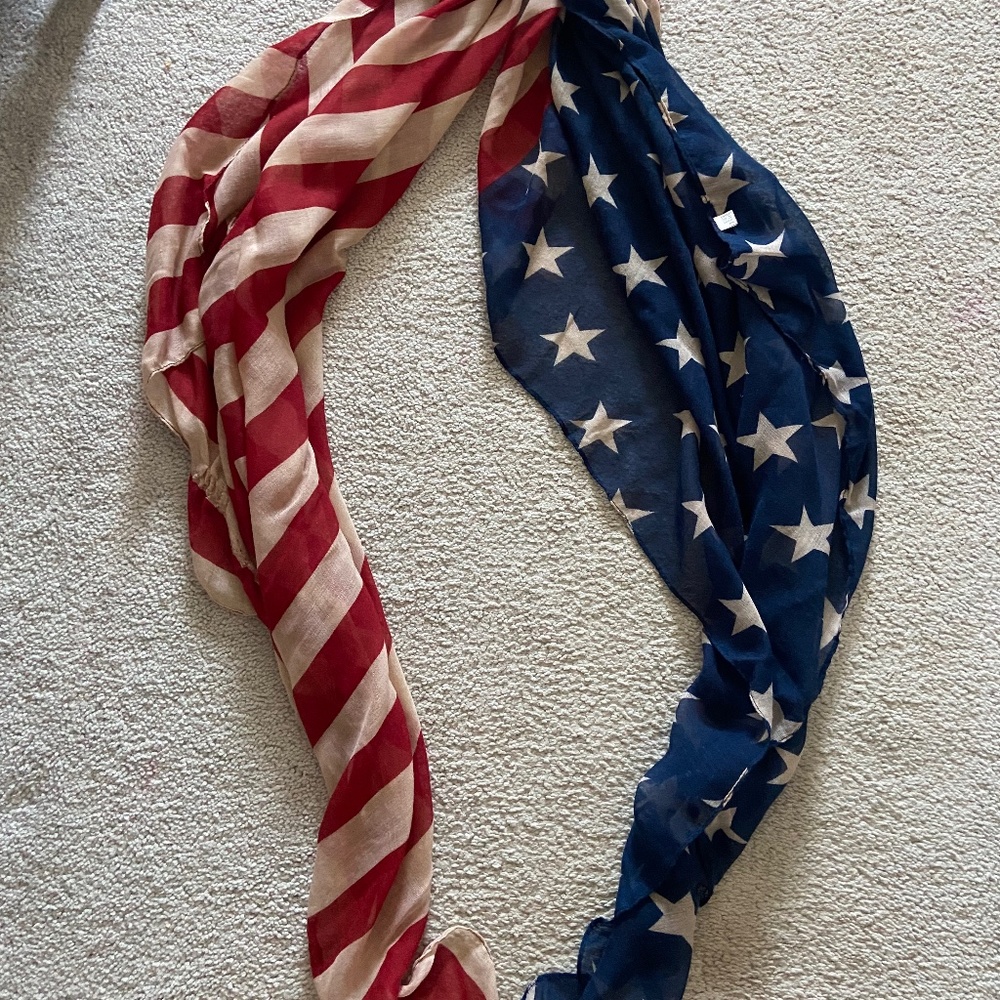 American flag scarf